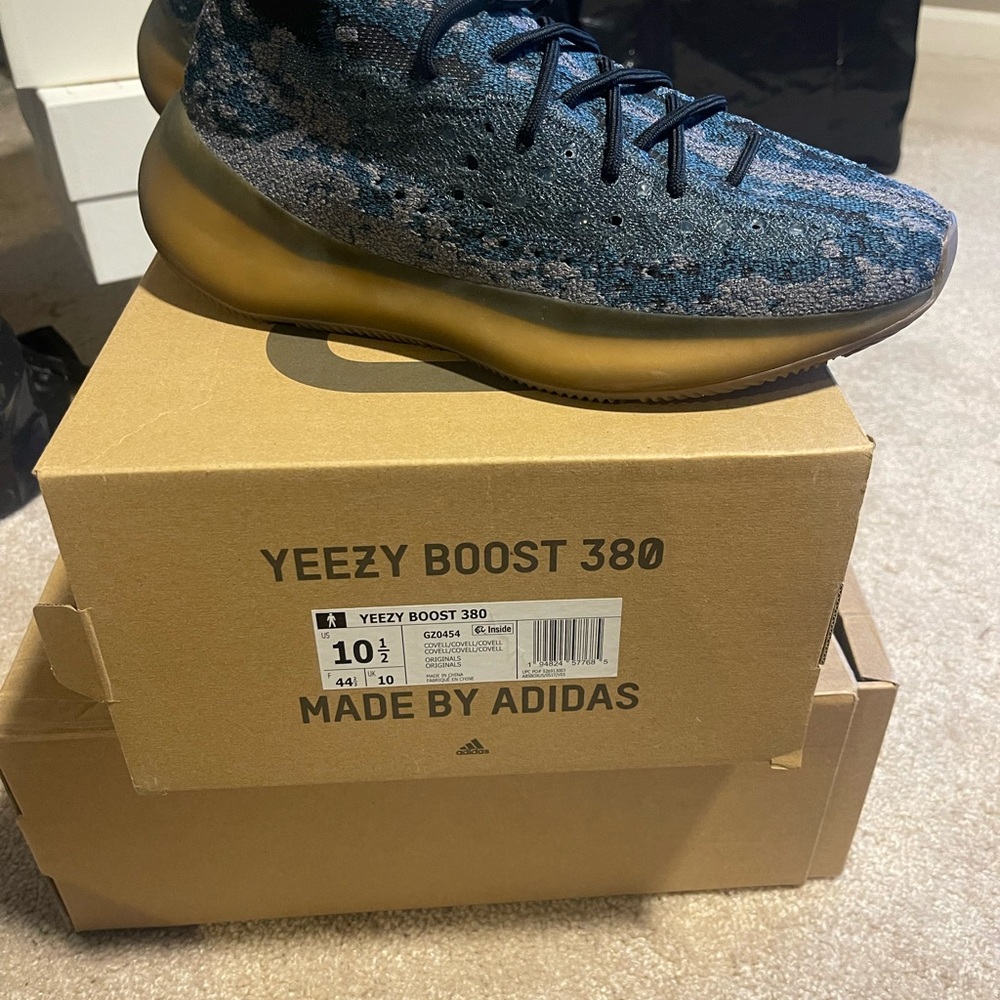 Adidas Blue Sneakers with Boost Cushioning